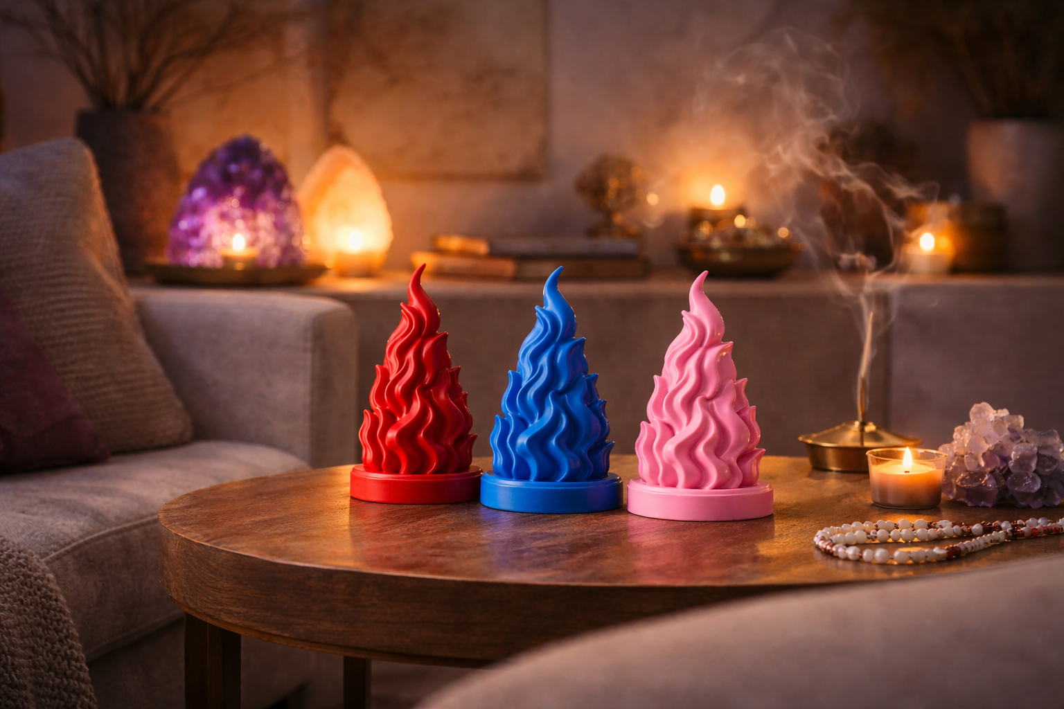 Flammes Sacrées et lumière douce